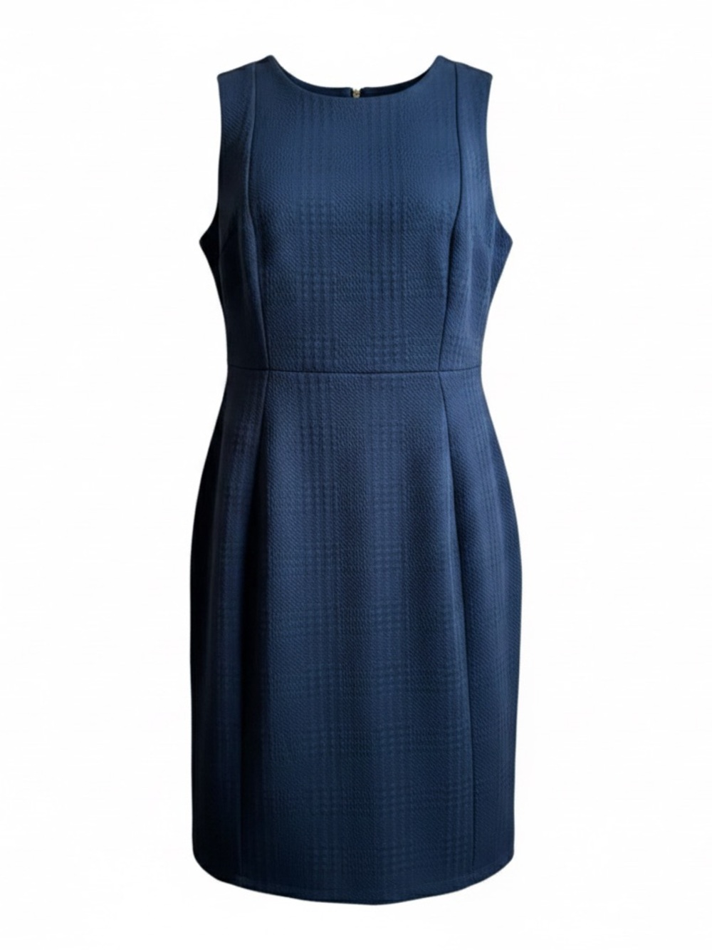 Liz Claiborne Navy Textured Sleeveless Sheath Dress Size 18 NWT - Picture 2 of 13
